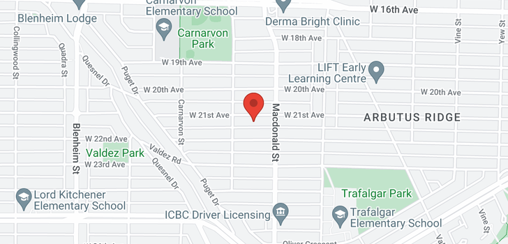 map of 2850 W 21ST AVENUE